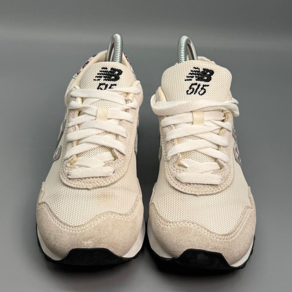 New Balance 515 V3 Women 7.5 Beige Tan Sea Salt Floral Athletic Running Sneakers - Picture 2 of 10